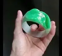 koi carved jade bangle video window