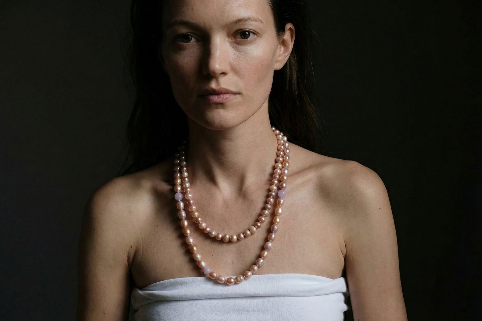 Round Pink Pearl Necklace, round pearl necklace gold, 20 inch pink pearl necklace, pink pearl.necklace with gold clasp, pearl necklace for pendants, pink pearls necklace, pink pearl jewellery, pearl jewellery singapore, Gem Gardener