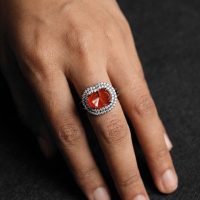 red jade earrings, icy red jade, icy red jadeite, red jade singapore, red jade jewelry, jade jewellery singapore, red jadeite ring, red jadeite jade, jade earrings and ring set, Gem Gardener