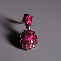 Ruby Pendant Necklace, black gold ruby, ruby pendant singapore, natural ruby pendant gold, ruby pendant for necklace, ruby jewellery singapore, ruby halo necklace pendant, Gem Gardener