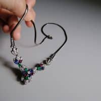 mixed gemstone necklace, mixed gem necklace, multi gemstone necklace in gold, big four gemstones, gemstone necklace ideas, gemstone necklace singapore, Gem Gardener