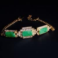 Yellow Gold Jade Bracelet, vintage jade bracelet bangle, antique jade jewelry, vintage jade jewelry for sale, jade jewellery singapore, peranakan bracelet, vintage carved jade bracelet, Gem Gardener