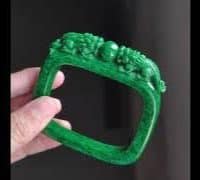 gan qing jade carved bangle video