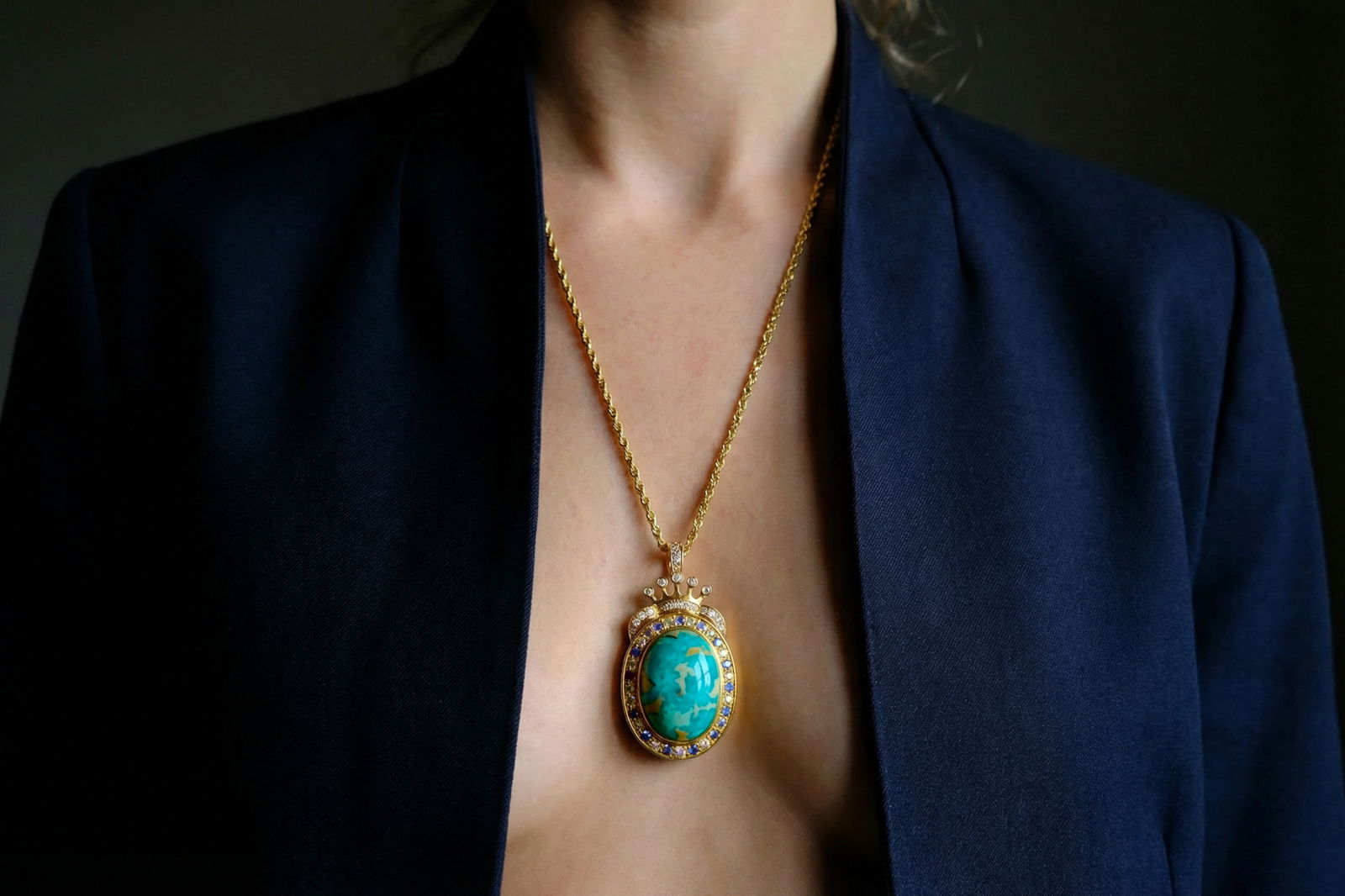 Turquoise Locket Pendant, large turquoise necklace pendant, fine jewelry locket necklace, large locket pendant gold, large locket necklace gold, large gold lockets for women, persian turquoise jewelry, gold locket singapore, large turquoise pendant gold, Gem Gardener