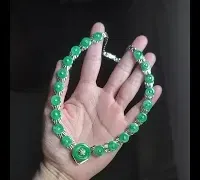 jade disc necklace white gold video