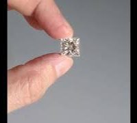 5ct princess cut white diamond video