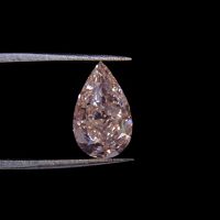 6.07ct Fancy Light Yellowish Brown Pear