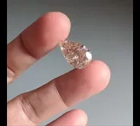 fancy color pear cut diamond video