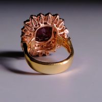ruby diamond ring, ruby diamond ring for women, ruby halo ring vintage, antique ruby ring with diamonds, ruby ring singapore, antique ruby rings for sale, Gem Gardener