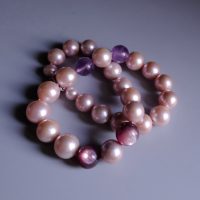 pink pearl necklace gold, large pink pearl necklace, freshwater pearl necklace singapore, unique pearl necklaces, pink pearl jewellery, pearl choker necklace, large pearl choker necklace, Gem Gardener