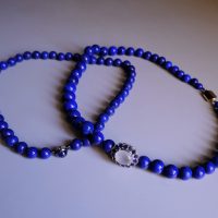 lapis lazuli necklace, high quality lapis lazuli necklace, lapis lazuli jewelry singapore, fine lapis lazuli jewelry, large lapis bead necklace, lapis lazuli gold choker, Gem Gardener