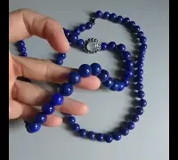 lapis jade bead necklace video