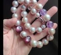 large pink pearl necklace video