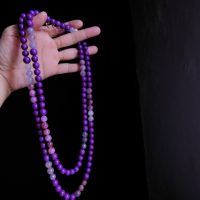 pink long beaded necklace, long natural stone bead necklace, long necklace singapore, beaded necklace singapore, long beaded necklace, rhodochrosite bead necklace, rhodonite bead necklace, fine jewelry beaded necklace, Gem Gardener
