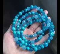 long blue beaded necklace aquamarine apatite chrysocolla video